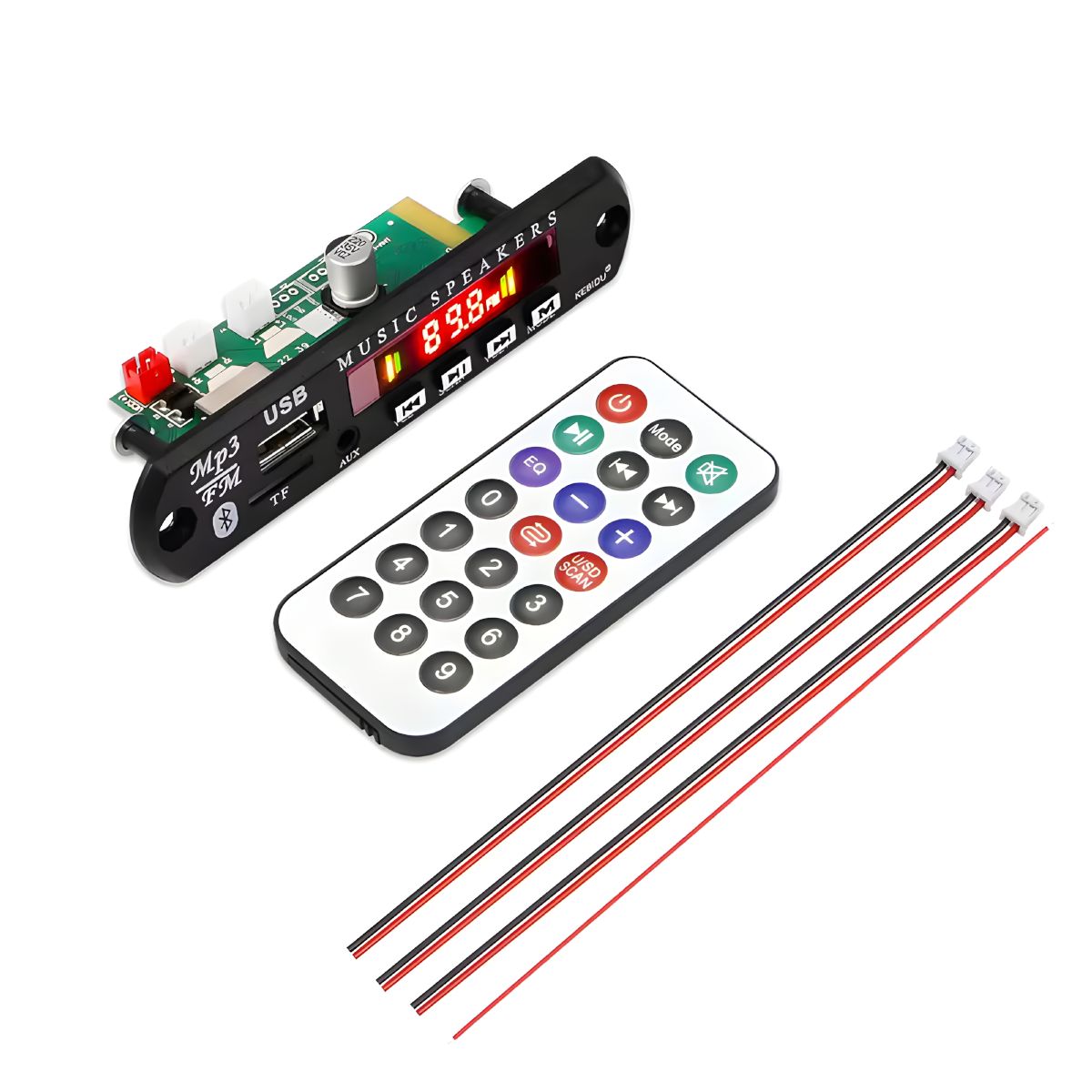 GENERICO - Placa decodificadora Bluetooth 5.0 Reproductor MP3 Amplificador de 50W