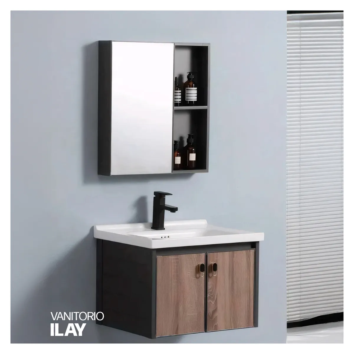 STONE - VANITORIO MINIMALISTA ILAY MADERA STONE