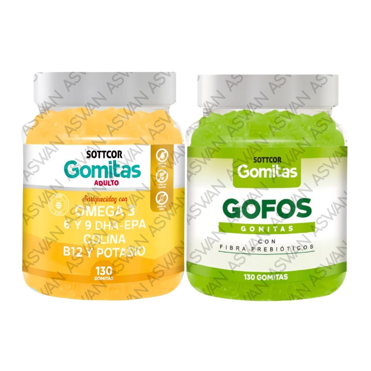 GENERICO - PACK ADULTO OMEGA 3 & GOFOS 130 GOMITAS - SOTTCOR