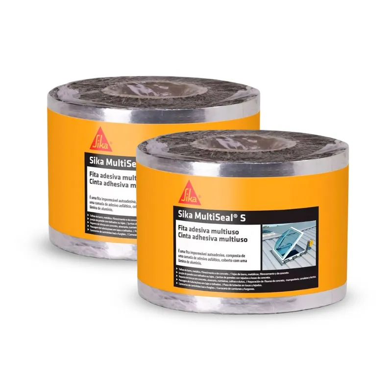 SIKA - Pack 2 Cintas selladoras Sika Multiseal S aluminio 10cm x 10m