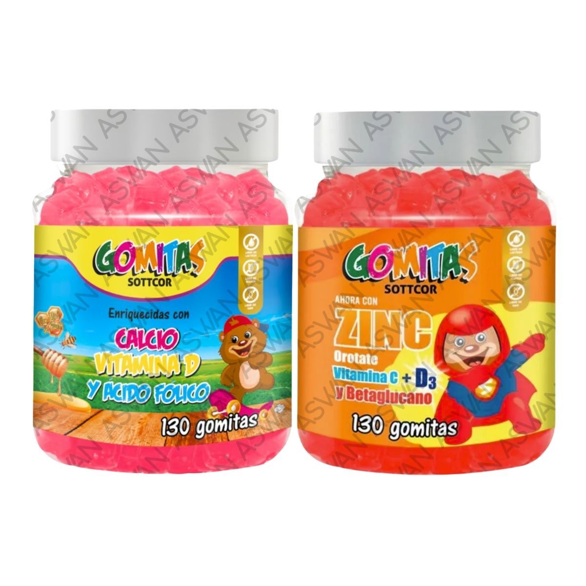 GENERICO - PACK NIÑOS DE CALCIO & OROTATE 130 GOMITAS - SOTTCOR