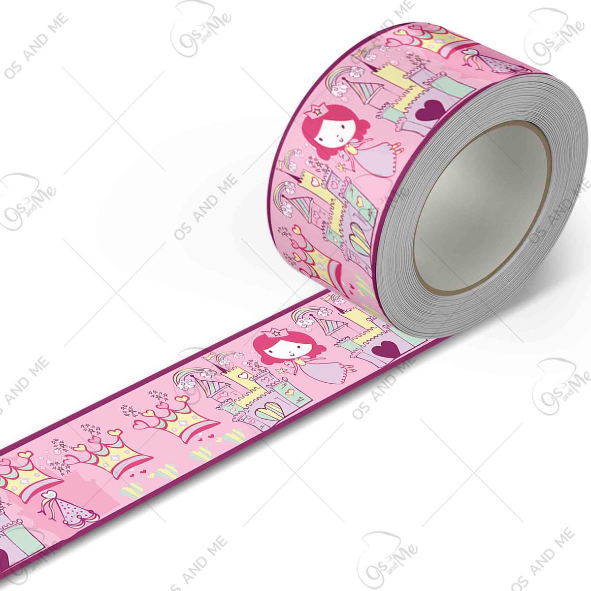 GENERICO - Cenefa Infantil Autoadhesiva para niñas – hadas y castillos – 5.92 mts