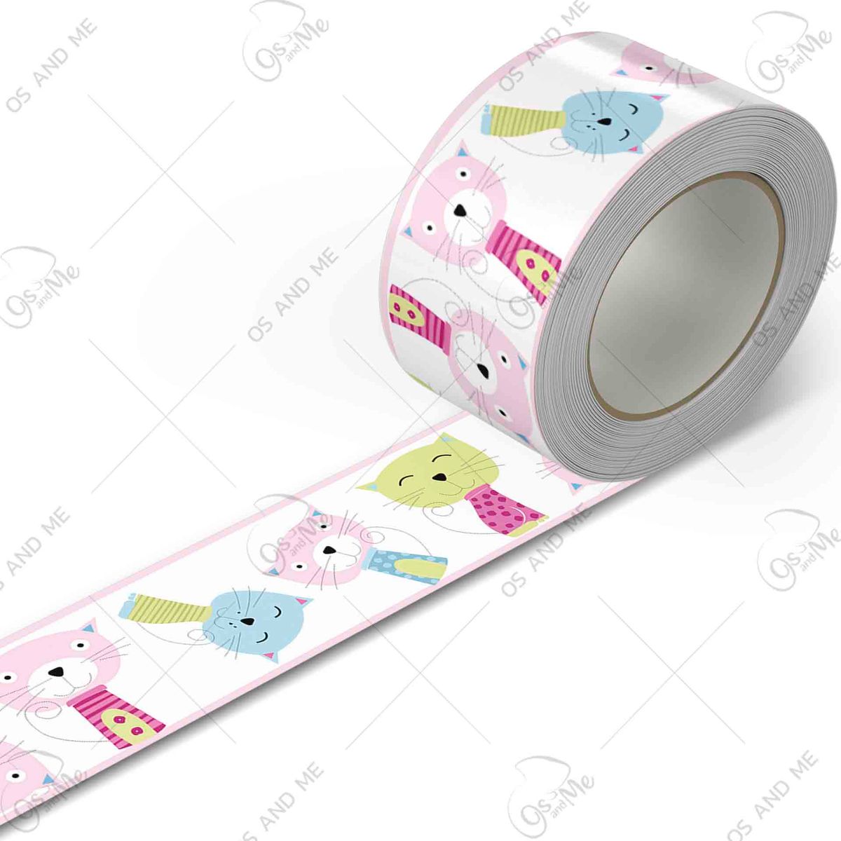 GENERICO - Cenefa Infantil Autoadhesiva Decorativa – Gatos Dibujo – 5.92 mts