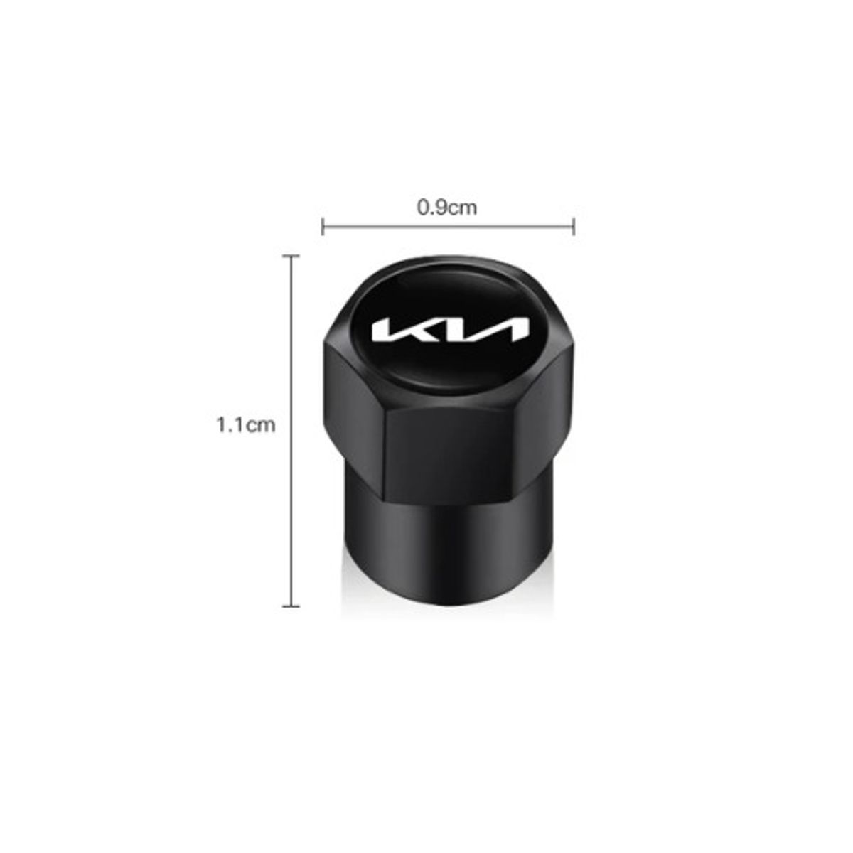 GENERICO - TAPAS DE PITON HEXAGONO 4PCS KIA