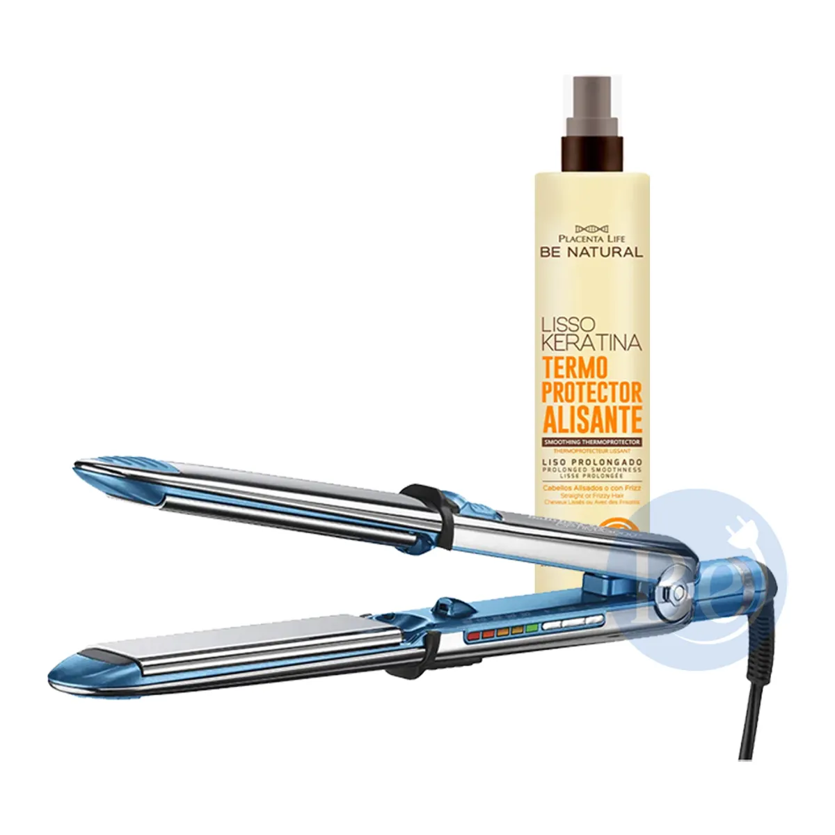 BABYLISS PRO - Combo Alisadora BaBylissPRO BNT3000TPE y Protector Térmico Be Natural