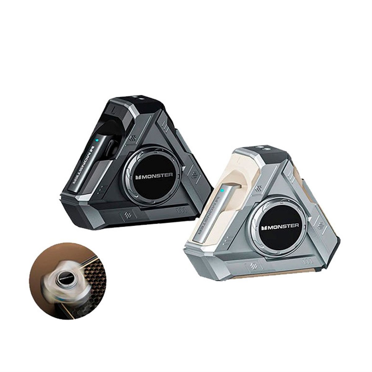 MONSTER - Audífonos Inalámbricos Monster xkt22 Silver + xkt22 Tarnish