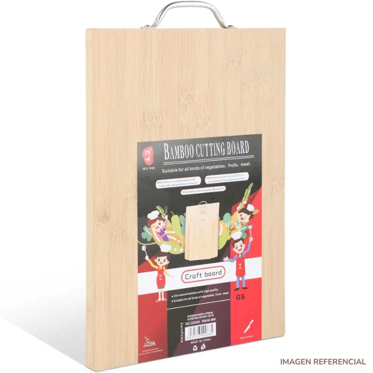 INSPIRA MARKET - Tabla de Picar Cocina Bambú