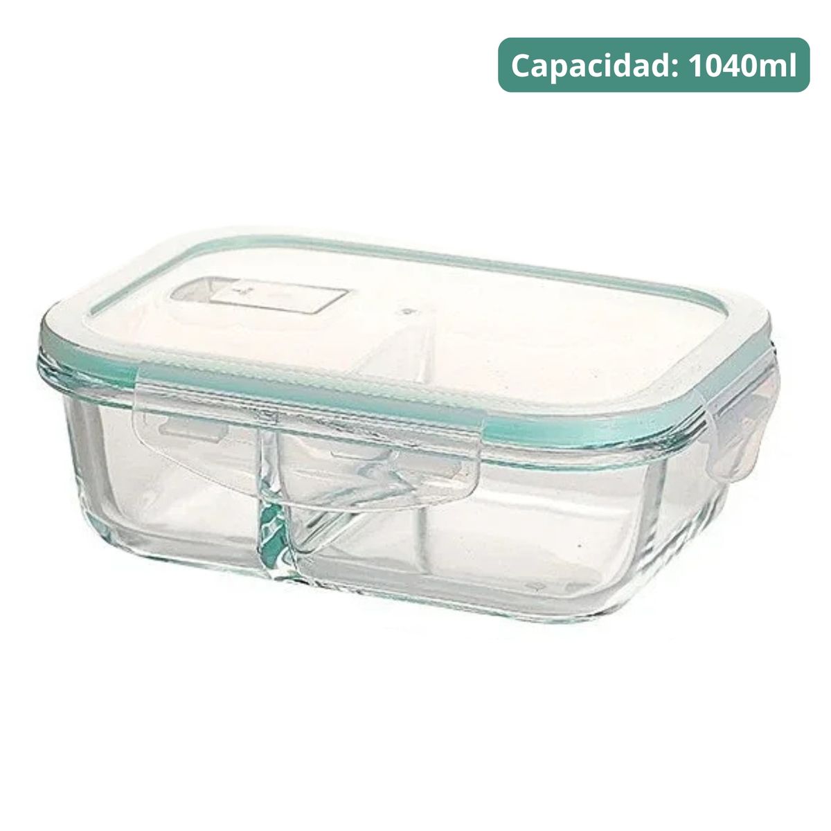 PENTHA - Taper de Vidrio Hermético con Divisiones 1040ml