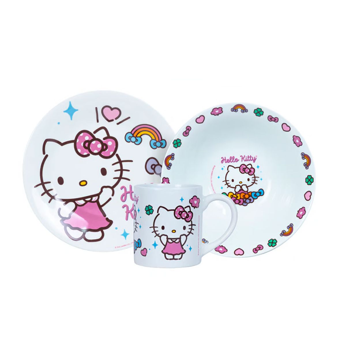 SCOOL - Vajilla infantil Ceramica 3Pz Hello Kitty Scool 704342