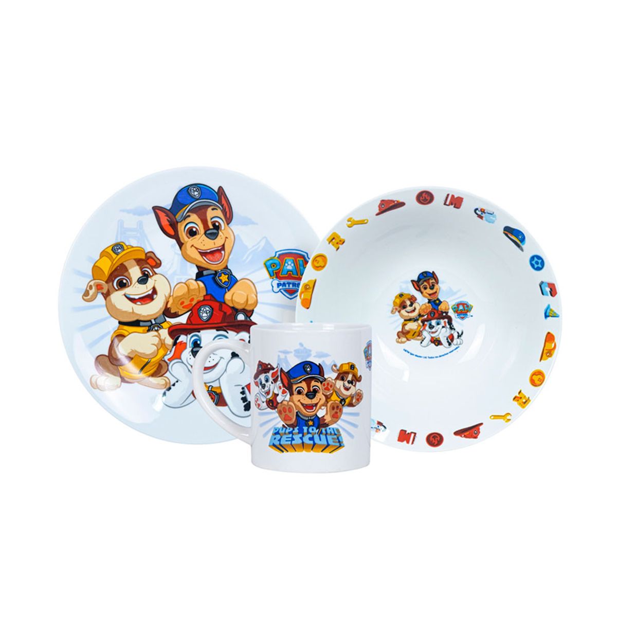 SCOOL - Vajilla infantil Ceramica 3Pz Paw Patrol N Scool 704345