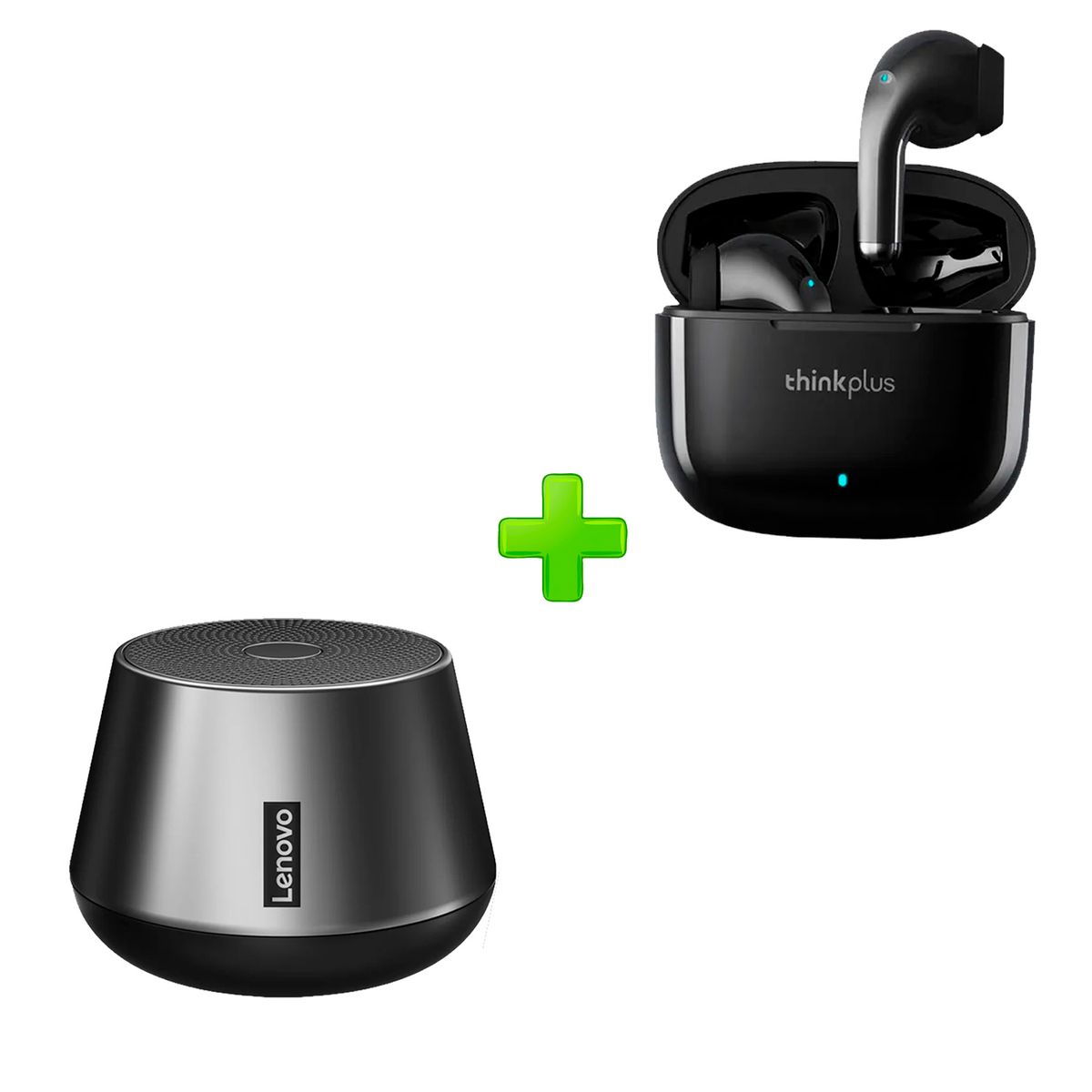 LENOVO - Combo Lenovo audífonos  LP40pro Negro+ Parlante Bluetooth k3 PRO