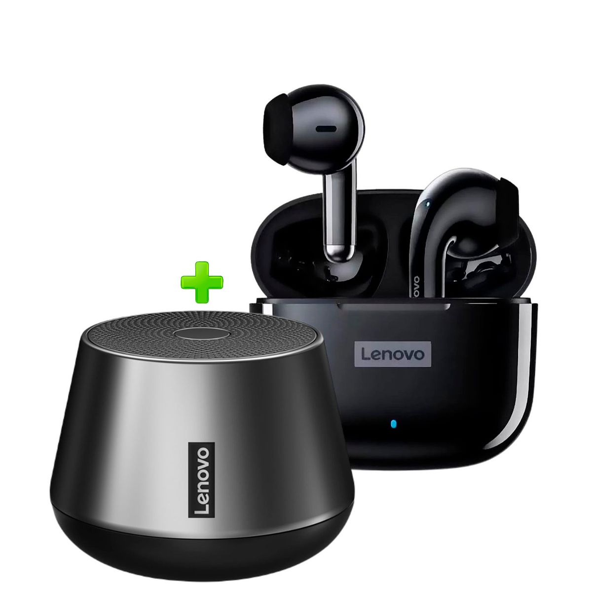LENOVO - Combo Lenovo audífonos  LP40pro Negro+ Parlante Bluetooth k3 PRO