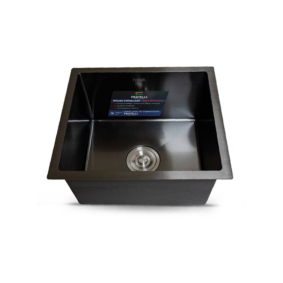 FRATELLI - Lavadero P Marmol 45X40X23Cm Nano Black Infinity Premium - Fratelli