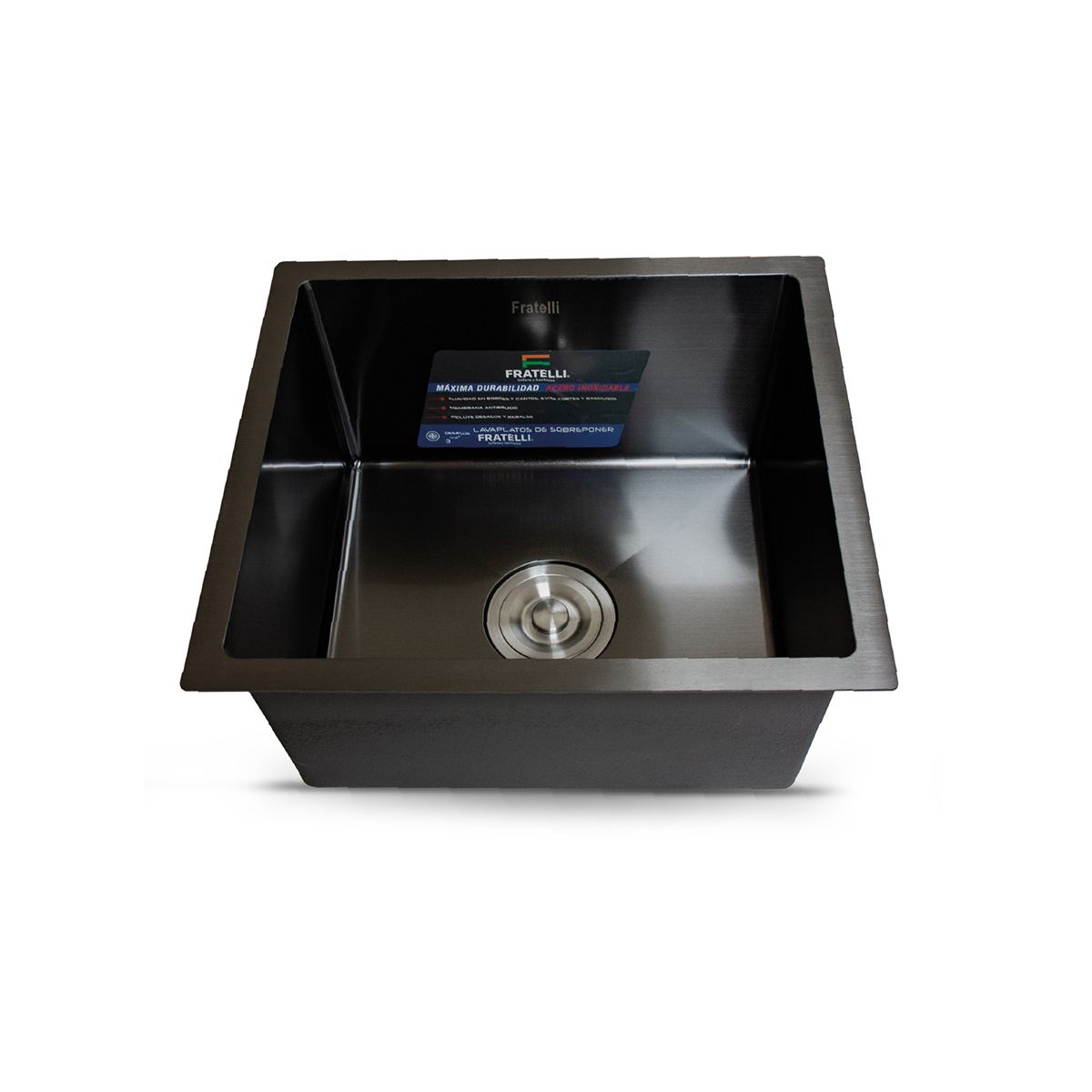 FRATELLI - Lavadero P Marmol 45X40X23Cm Nano Black Infinity Premium - Fratelli