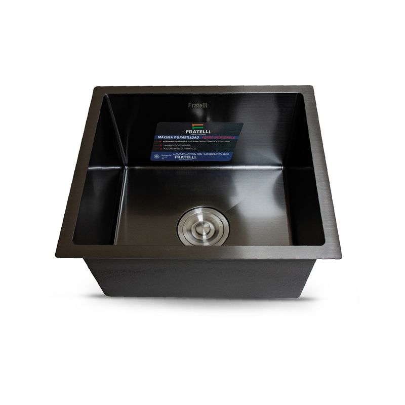 FRATELLI - Lavadero P Marmol 45X45X23Cm Nano Black Infinity Premium - Fratelli