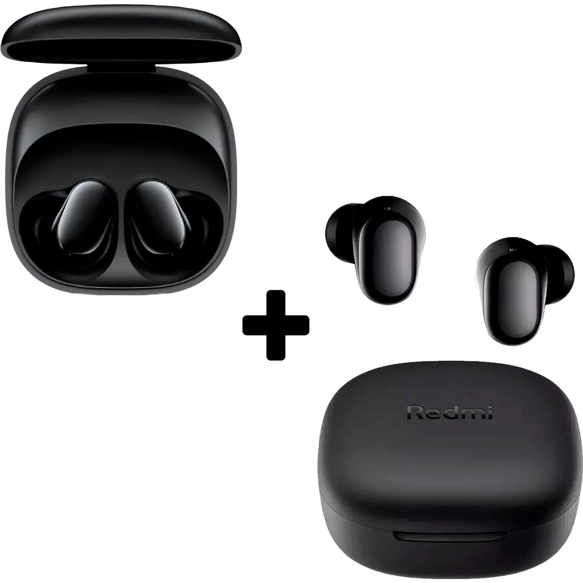 XIAOMI - Audífonos Inalámbricos Redmi Buds 6 Play Pack x2 Negro Dúo TWS