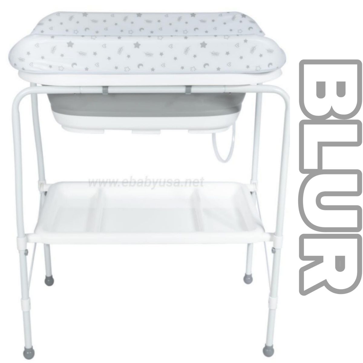 EBABY - Bañera Cambiador Plegable para bebe BLUR PLOMO