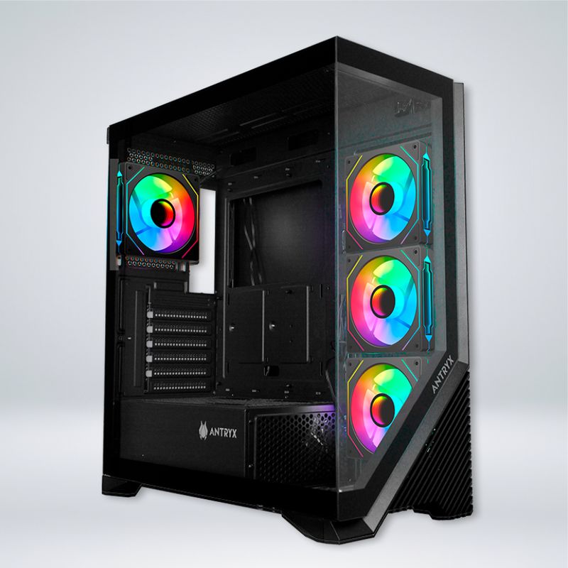 ANTRYX - CASE ANTRYX FX 650 BLACK, ARGB FAN X4, VIDRIO TEMPLADO (AC-FX650K)