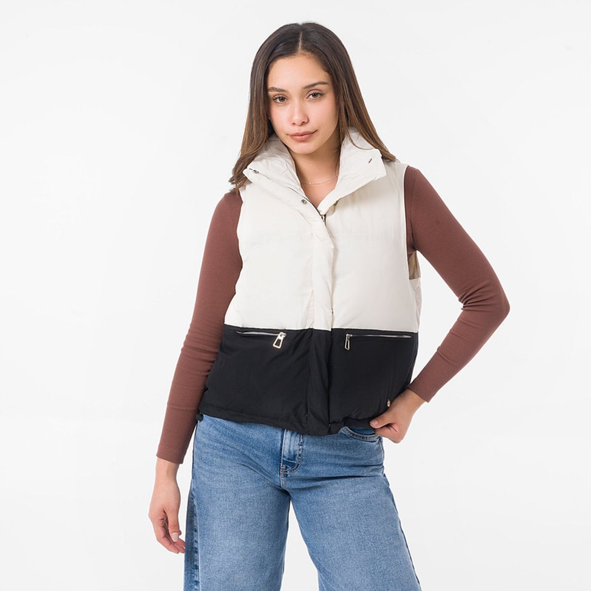 GOCCOS - Chaleco Sintetica Mujer Fronzi Goccos