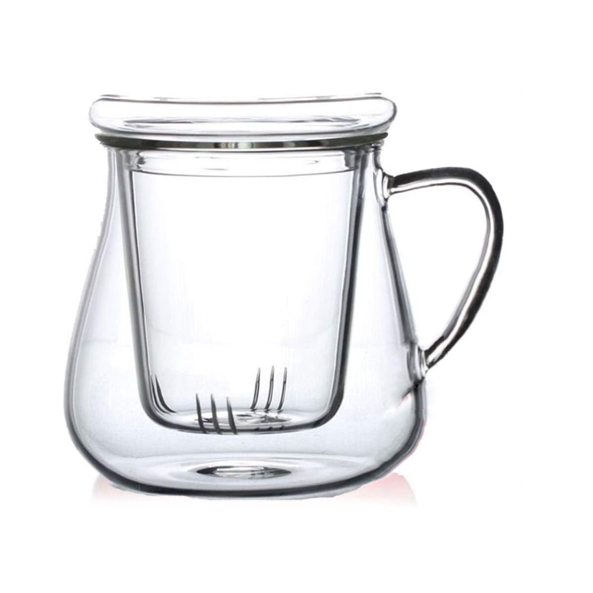 INSPIRA - Taza para Infusión con Filtro de Vidrio Borosilicato