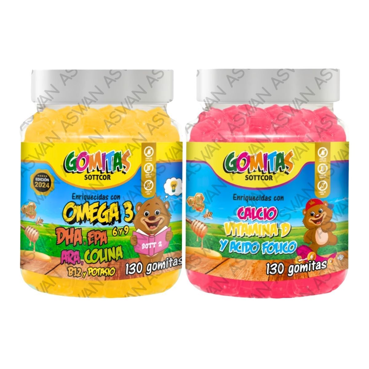 GENERICO - Pack Niños De Omega 3 & Calcio 150 UND - SOTTCOR