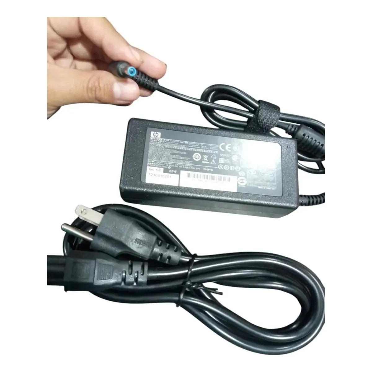 HP - Cargador Para Laptop HP Punta -Azul