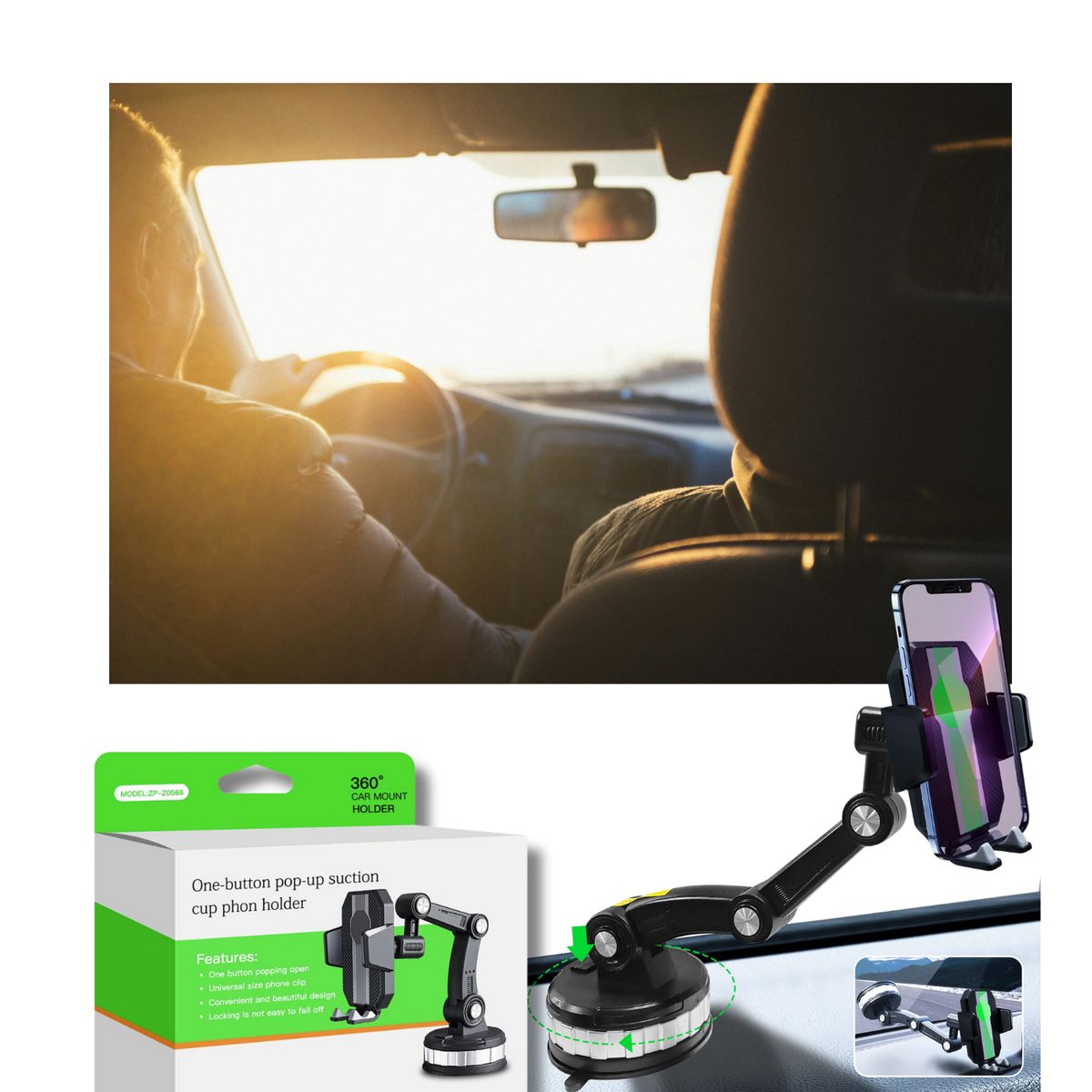 OEM - Soporte Para Auto Rotación 360°