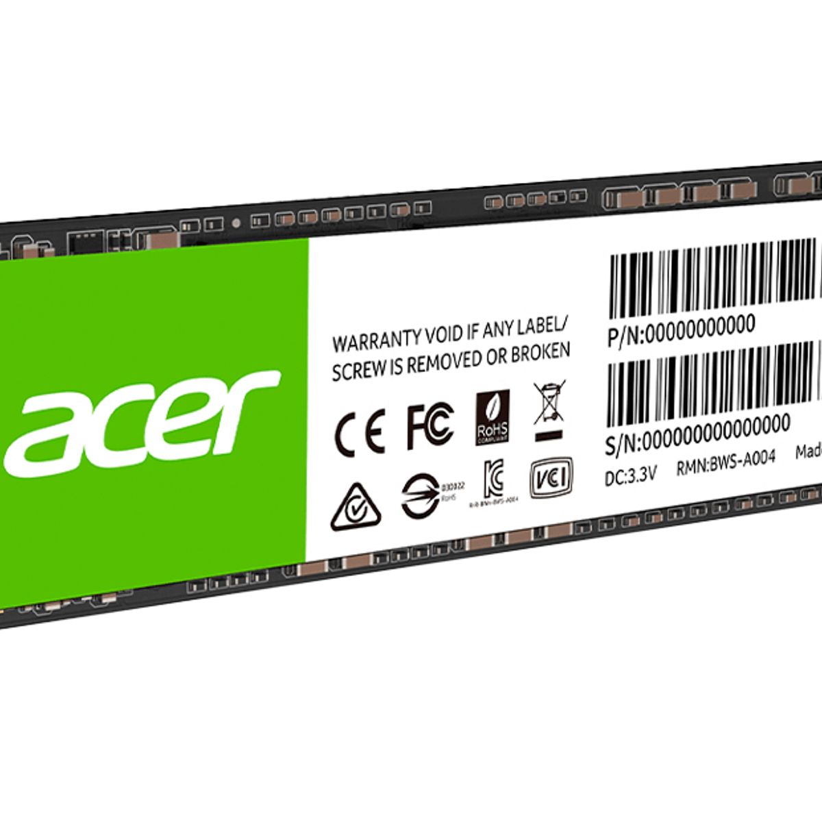 ACER - Disco Solido Acer fa100 3300 MB/s NVME M.2 de 1TB