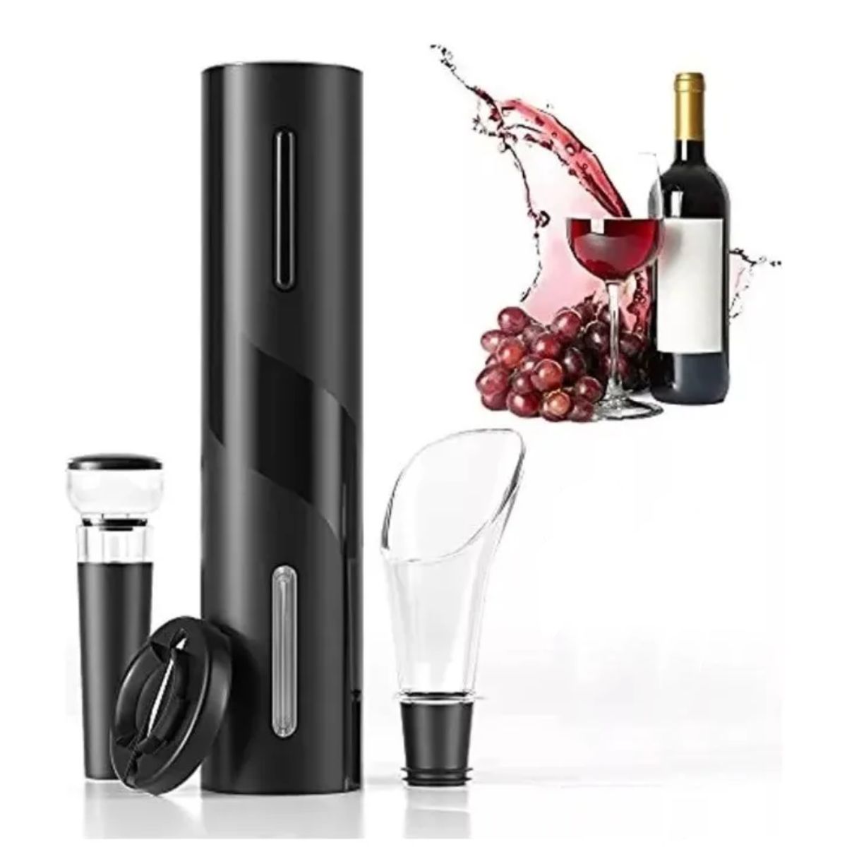 INSPIRA - Set Sacacorcho Eléctrico de Vino a Batería con Accesorios