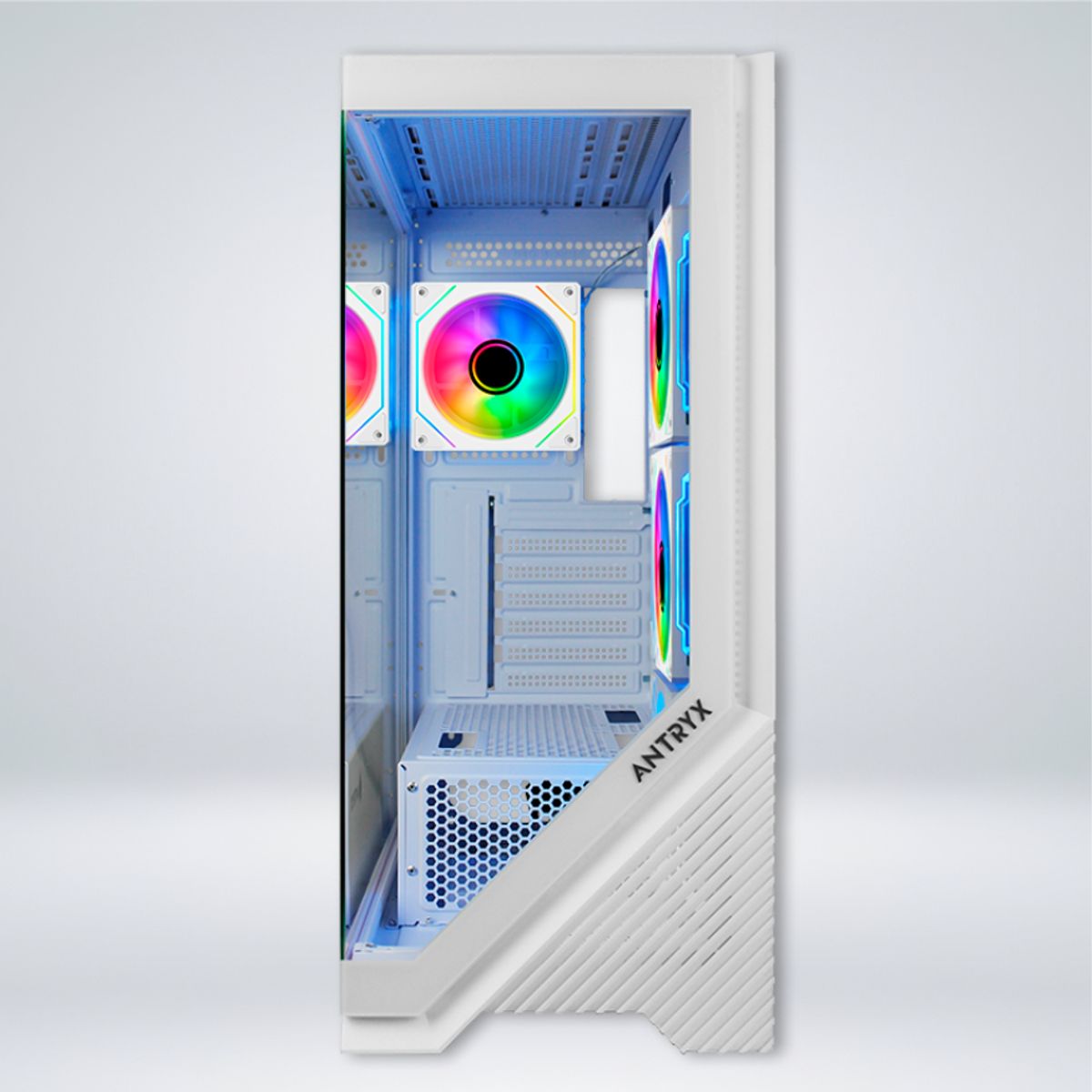 ANTRYX - CASE ANTRYX FX 650 WHITE, ARGB FAN X4, VIDRIO TEMPLADO (AC-FX650W)
