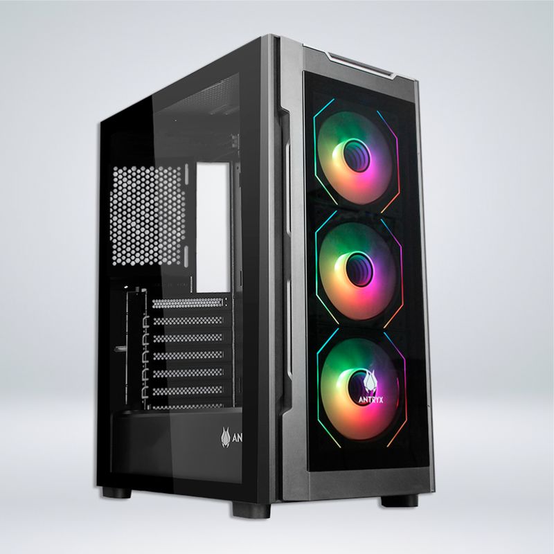 ANTRYX - CASE ANTRYX RX 560 BLACK, ARGB FAN X3, VIDRIO TEMPLADO (AC-RX560K)