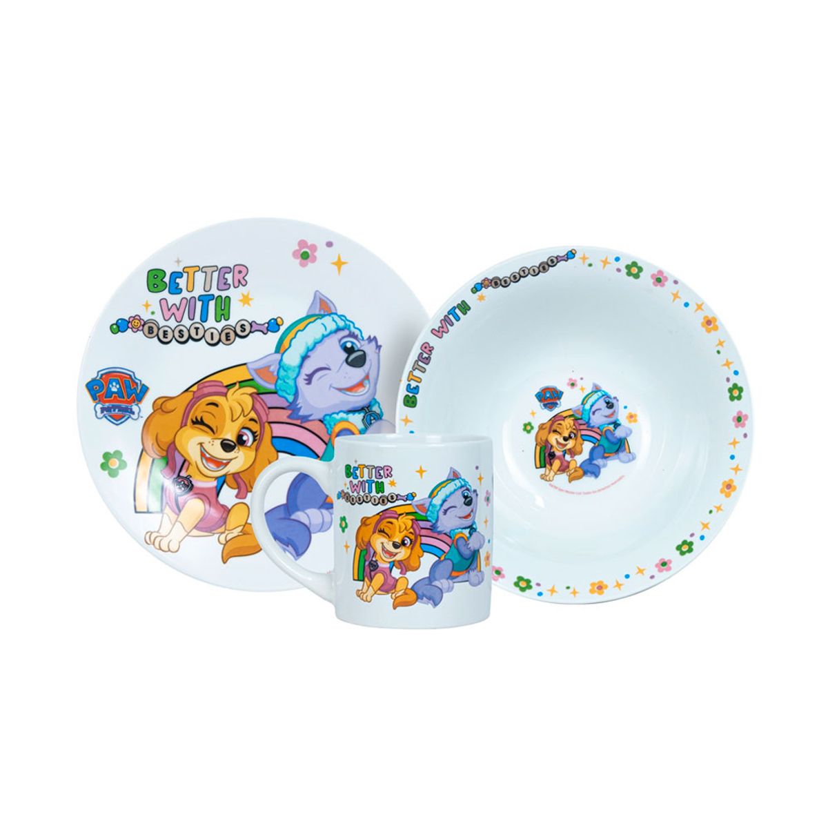 SCOOL - Vajilla infantil Ceramica 3Pz Paw Patrol M Scool 704347