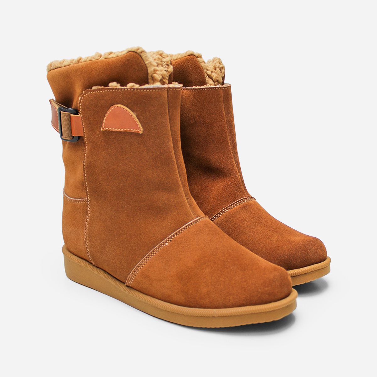 MARIBU - BOTAS DE CUERO GAMUZA CON PELUCHE MARIBU 560