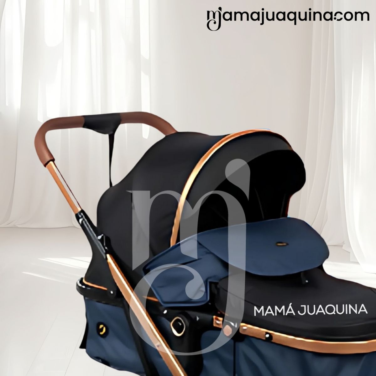 Baby - Coche Moisés Travel System «RONDA PRIME» con Porta bebé Blue