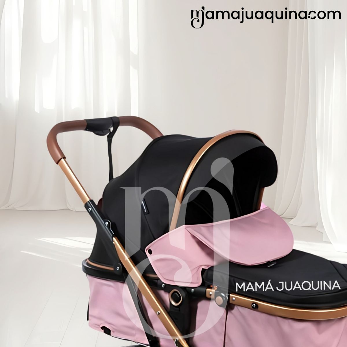 BABY - Coche Moisés Travel System «RONDA PRIME» con Porta bebé Pink