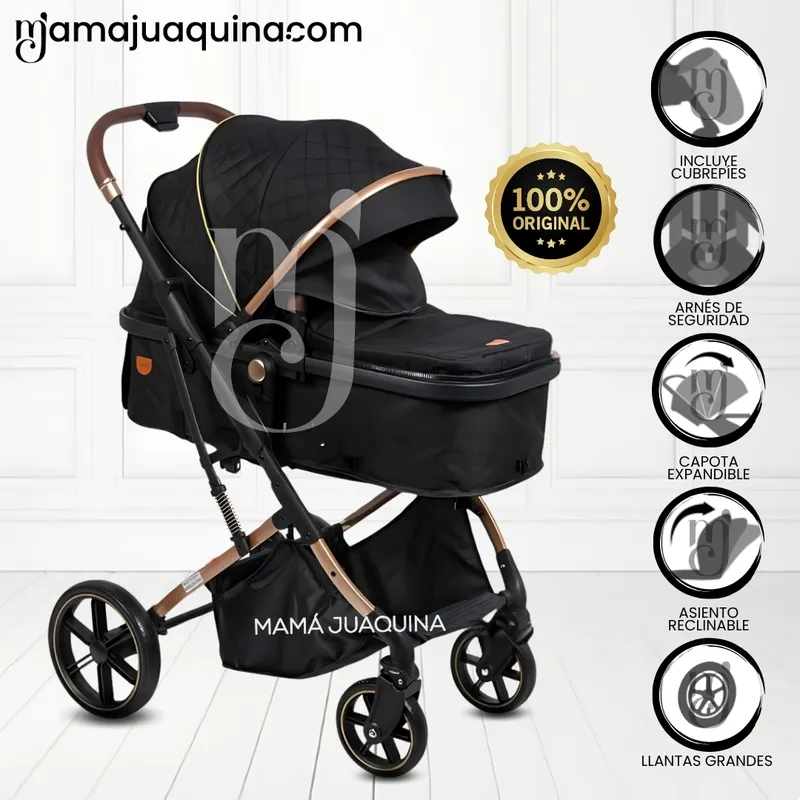 BABY - Coche Moisés Travel System «SATURNO ULTRA» Black
