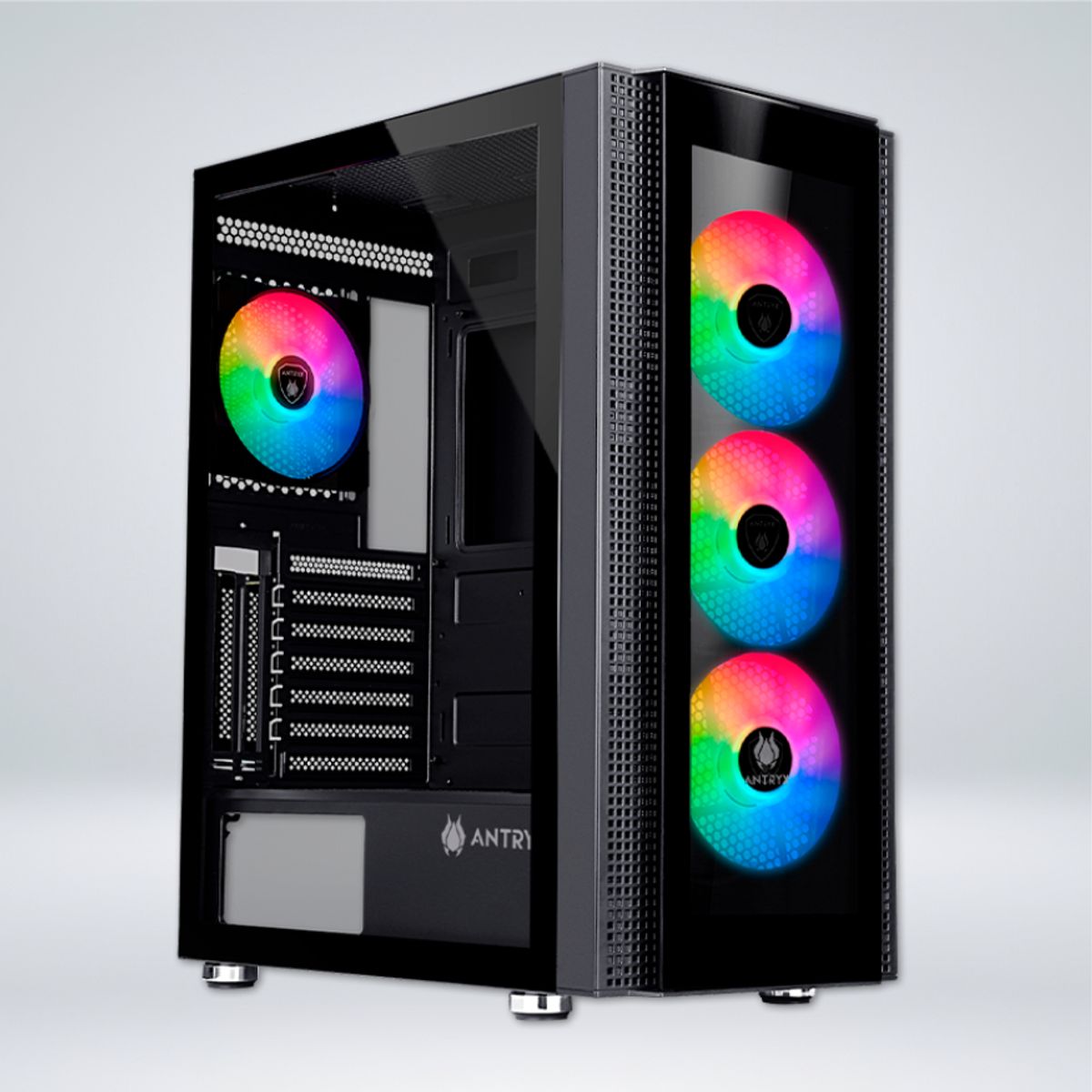 ANTRYX - CASE ANTRYX RX-260 BLACK USB30 FRGB FAN X4 VIDRIO TEMPLADO