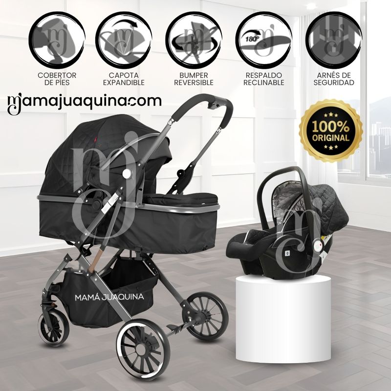 BABY - Coche Moisés «XPAIN» Edición Limitada Black