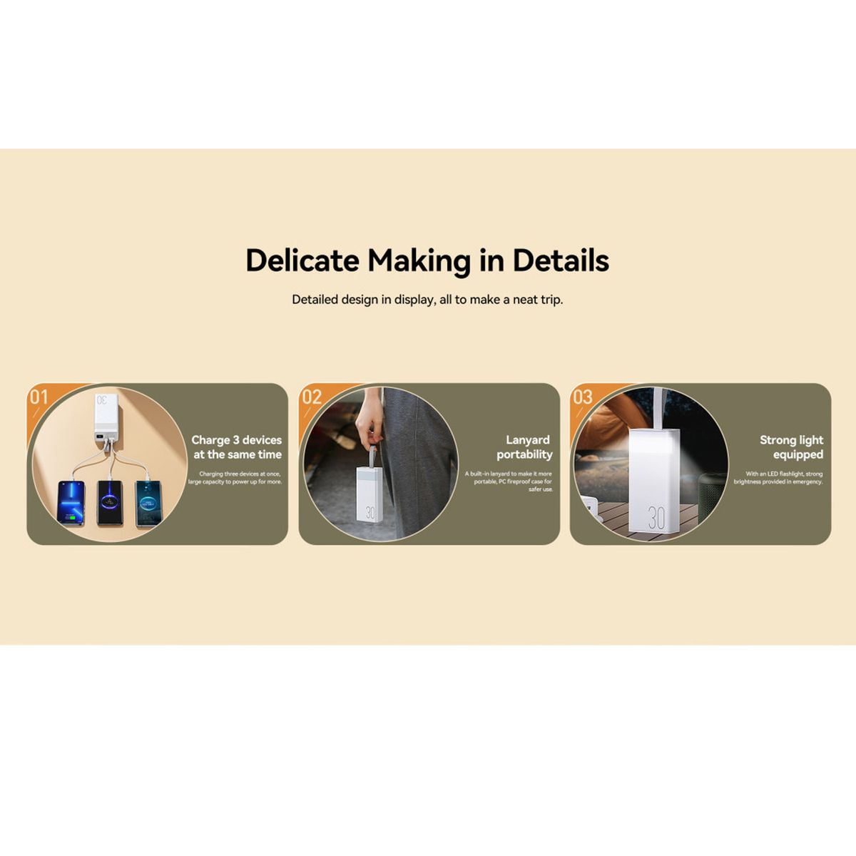 REMAX - Power Bank Remax RPP‑320 Negro 30000mAh PD+QC carga rápida