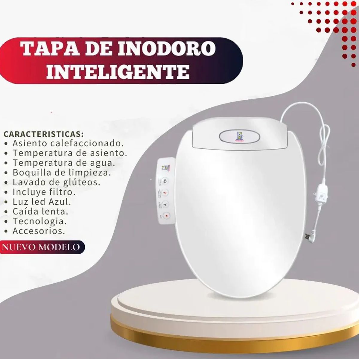 GENERICO - Asiento De Inodoro Inteligente