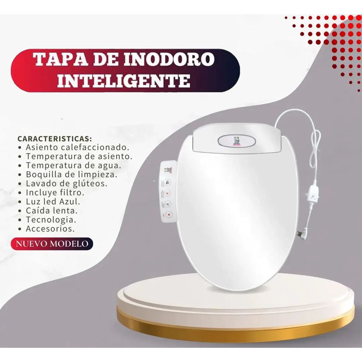 GENERICO - Asiento De Inodoro Inteligente