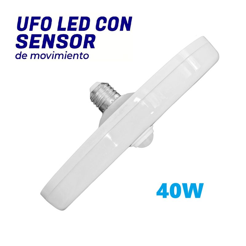 ALFA - Foco Led UFO con Sensor de Movimiento 40W Luz Blanca ALFA