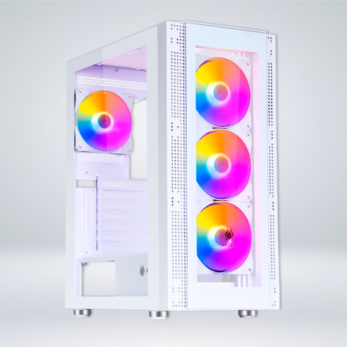 ANTRYX - CASE ANTRYX RX-260 WHITE USB30 FRGB FAN X4 VIDRIO TEMPLADO