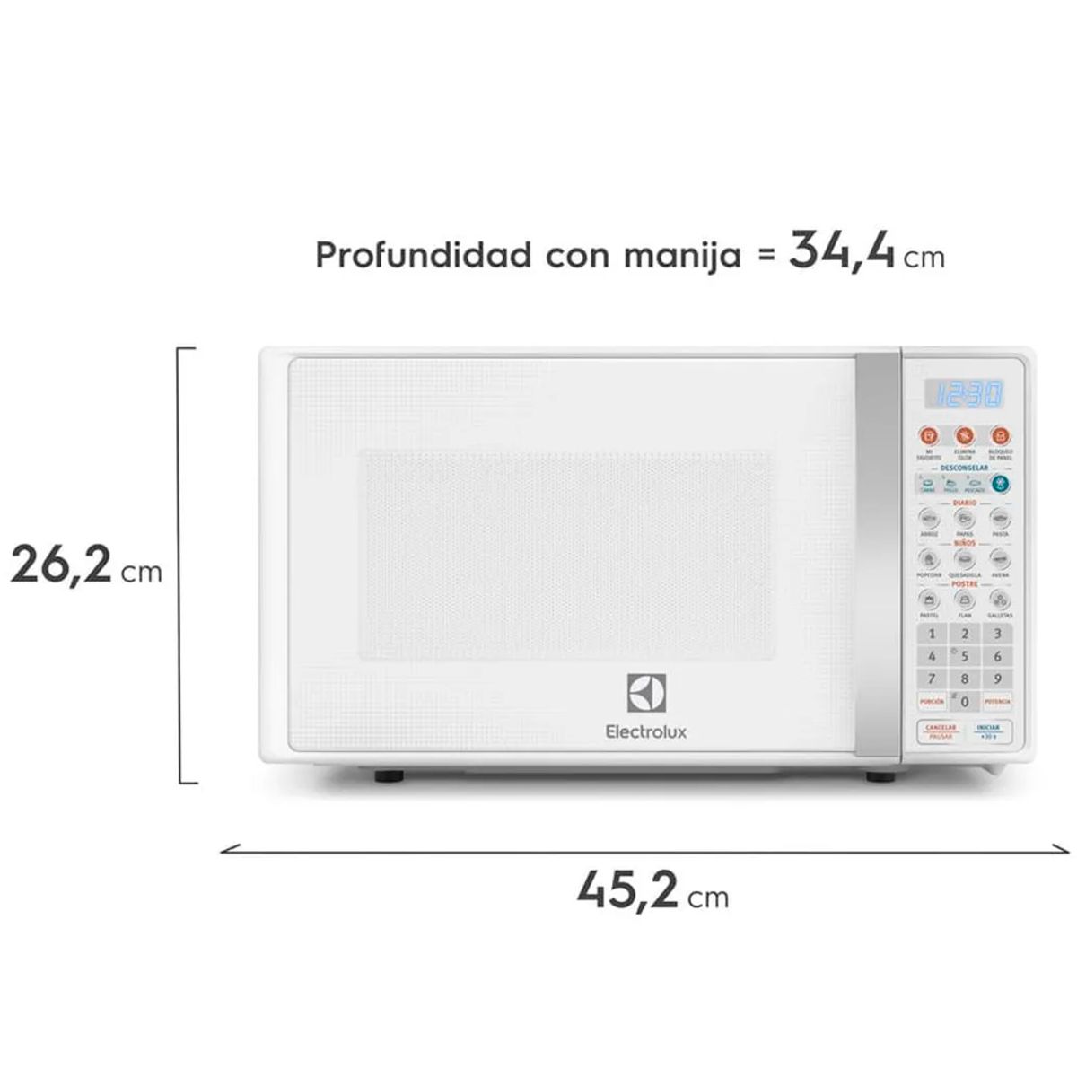 ELECTROLUX - Horno Microondas Electrolux de 17 Litros EMDO17S2GSRUW