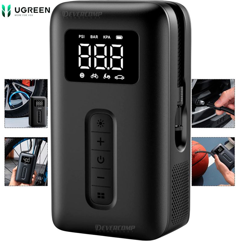 UGREEN - Inflador Portátil Ugreen CD259 Compresor de Neumáticos