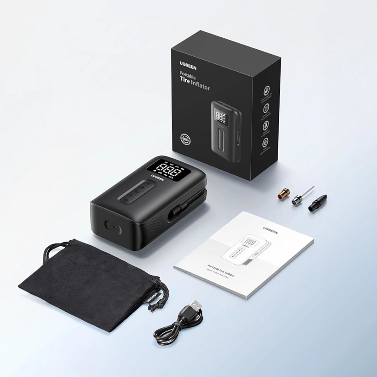 UGREEN - Inflador Portátil Ugreen CD259 Compresor de Neumáticos