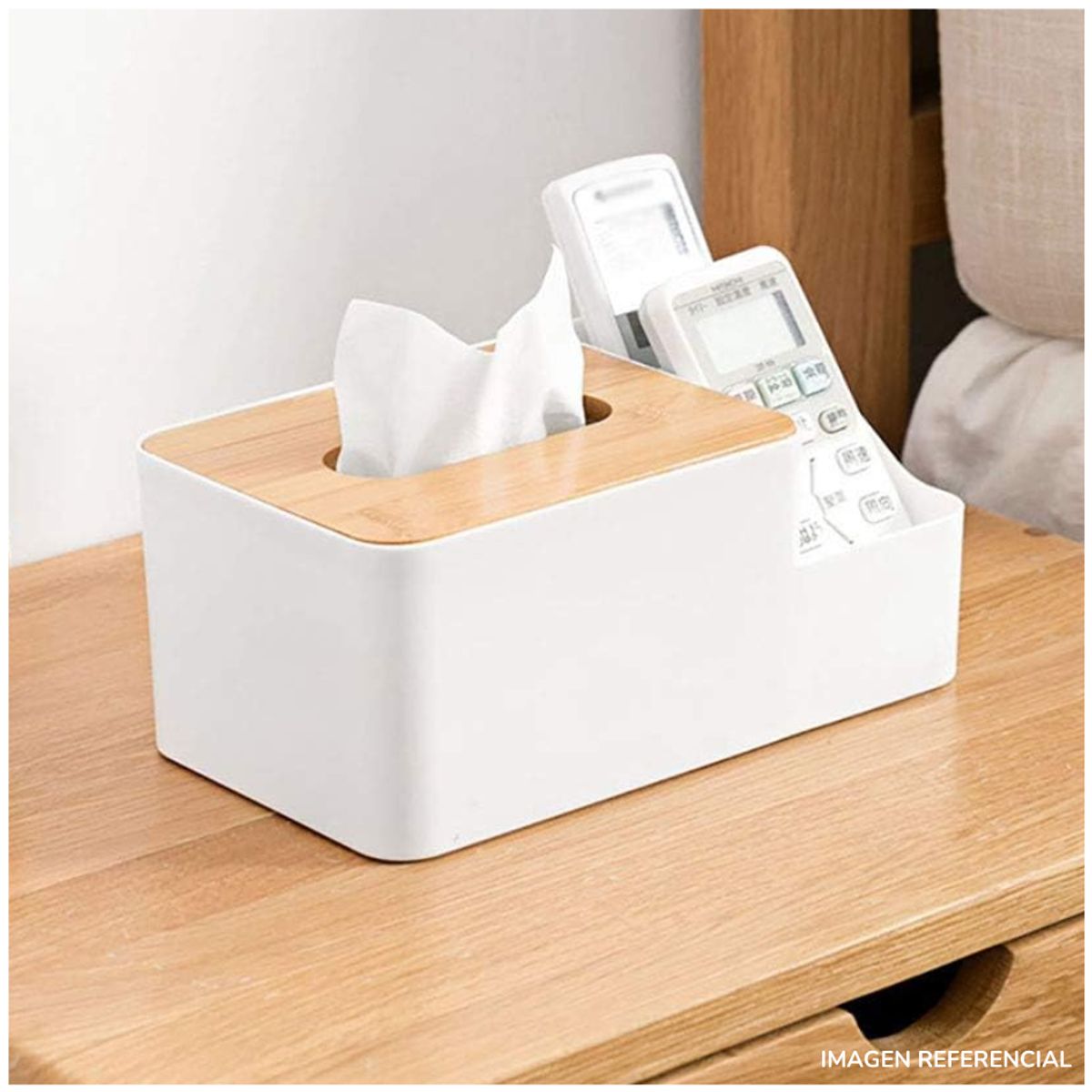 INSPIRA MARKET - Organizador porta pañuelos papel contenedor multiuso