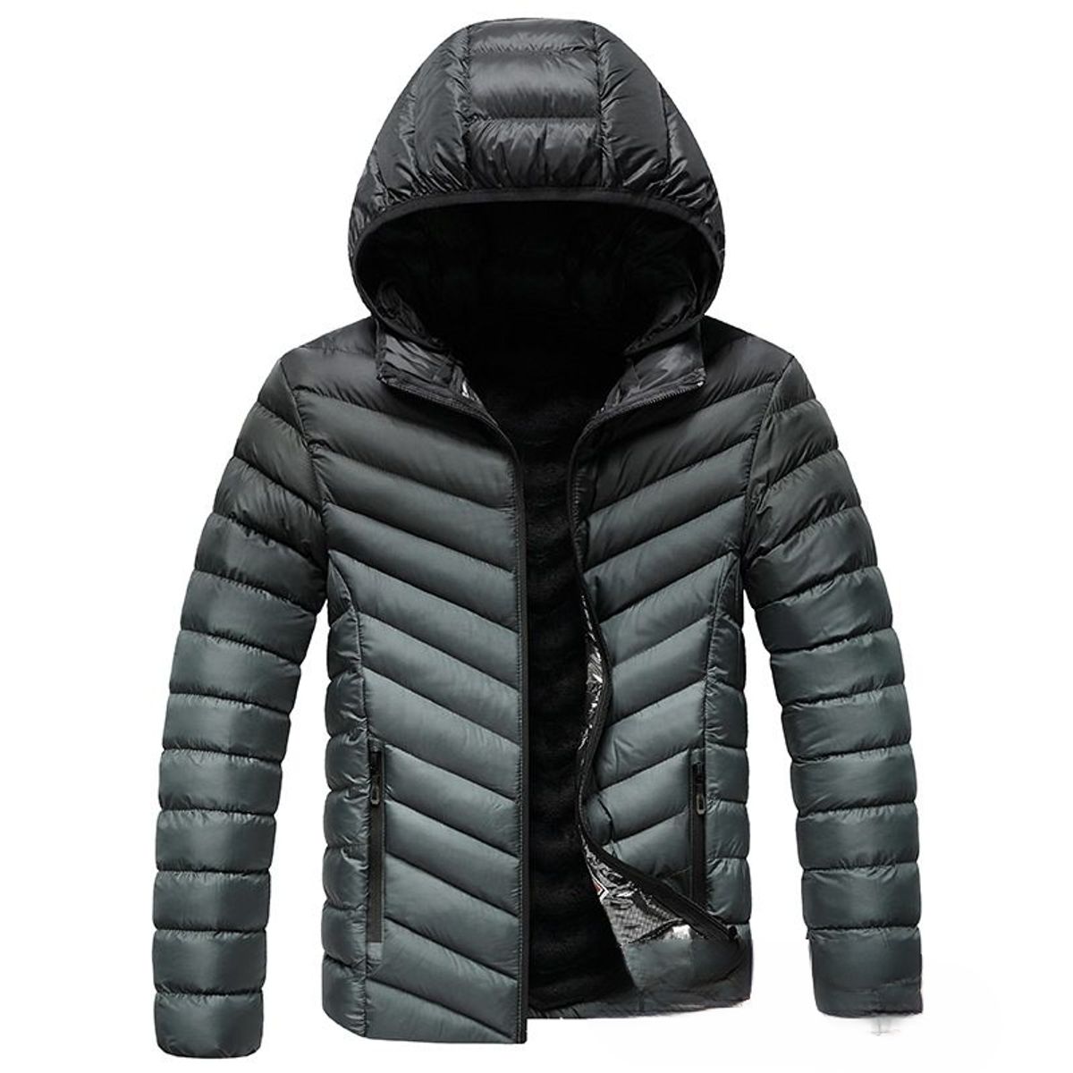 GENERICO - CASACA DEPORTIVA SLIMFIT CAPUCHA DESMONTABLE