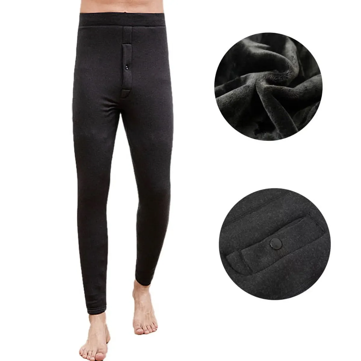 GENERICO - Pantalón Calentador peluche hombre para el Invierno