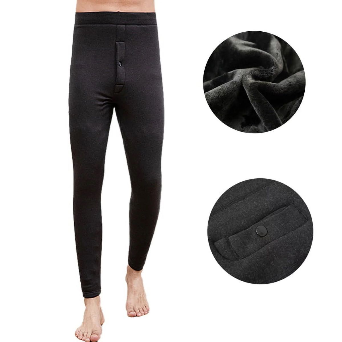 GENERICO - Pantalón Calentador peluche hombre para el Invierno